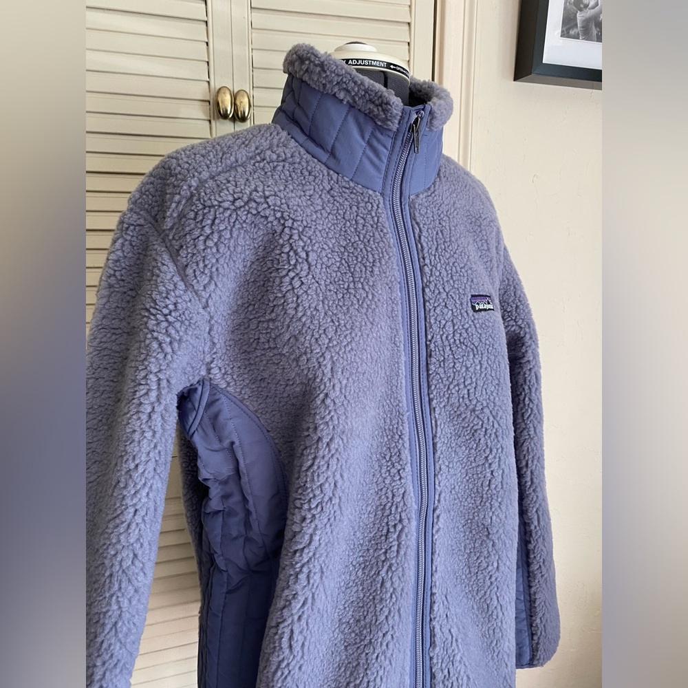 Patagonia Retro X Jacket Lavender color Windproof Deep Pile Sherpa Fleece Large